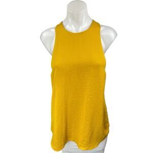 Banana Republic Yellow Racerback Sleeveless Blouse Cami Camisole Tank Top Size S